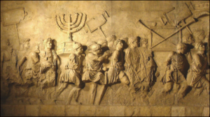 Bas-relief in the Arch of Titus , Rome,
