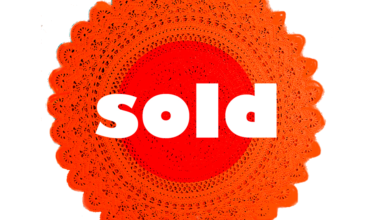 Orange 'sold' button